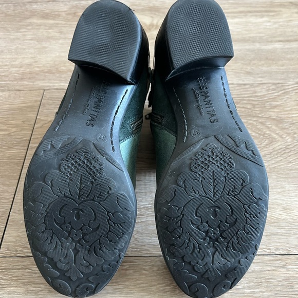 Hispanitas Dark Green Ankle Boots - Picture 8 of 9